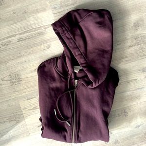 H&M women’s zip up relaxed fit sweater